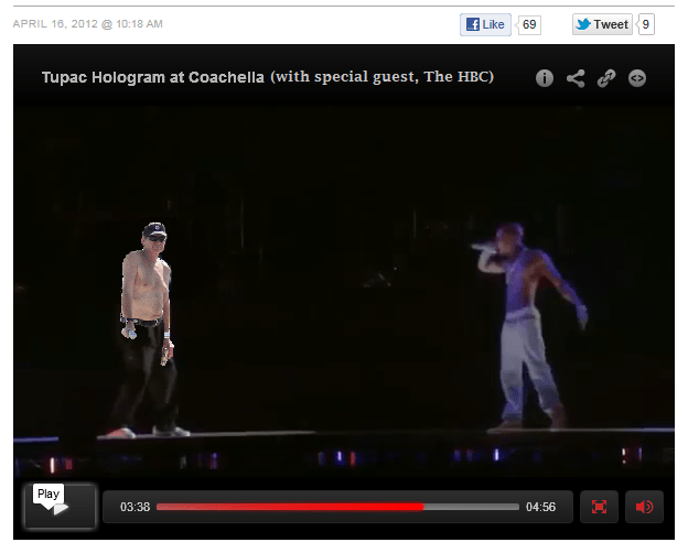 Coachella Surprise!  Shirtless Tupac with Special Shirtless Guest!