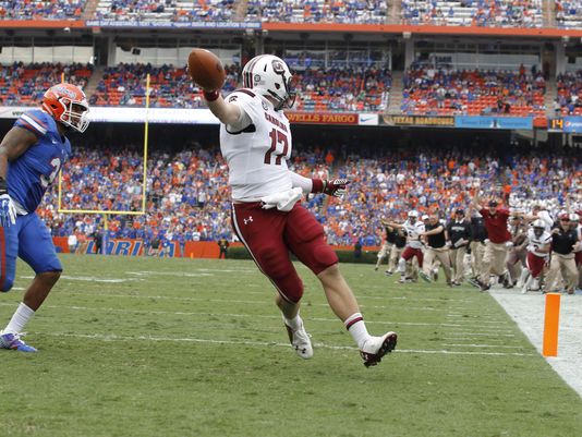 "Hey guys! Guys! Check it out, I scored a rushing touchdown!" (Photo: wltx.com)