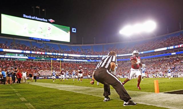 Shon Carson (surprise!) scores the winning touchdown vs. UNC. (thestate.com)